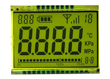 ตัวเลข 7 ส่วน TN จอแสดงผล LCD สะท้อนแสงขนาดที่กำหนดเองสำหรับเครื่องวัด 3.3V