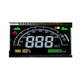 ขนาดที่กำหนดเอง 7 ส่วนสี่เหลี่ยมจัตุรัสหน้าจอ HTN จอแสดงผล LCD 12 PIN วิธีการขับขี่แบบคงที่