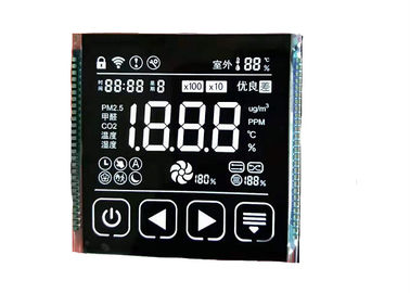 3.5V VA จอแสดงผล LCD แบบขาวดำตัวเลขส่งหน้าจอเซกเมนต์หลักเจ็ดส่วน