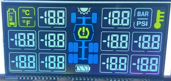 จอแสดงผล LCD ขาวดำขาวดำ DFSTN แบบกำหนดเอง VA เชิงลบสำหรับการติดตั้งในรถยนต์