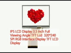 หน้าจอ LCD IPS 3.5 นิ้ว มุมการดูเต็ม TFT Lcd 320*240 SPI RGB อินเตอร์เฟซจอ TFT LCD